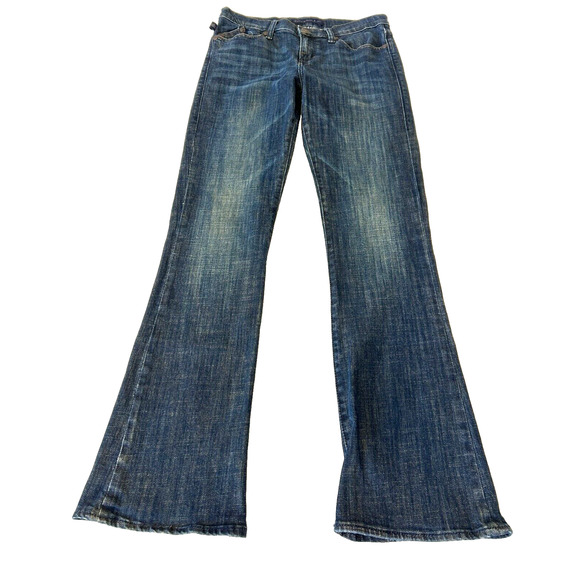ROCK REPUBLIC Women KASANDRA Boot Cut Jeans Size 8M Blue Boho Western Stretch - Picture 1 of 11
